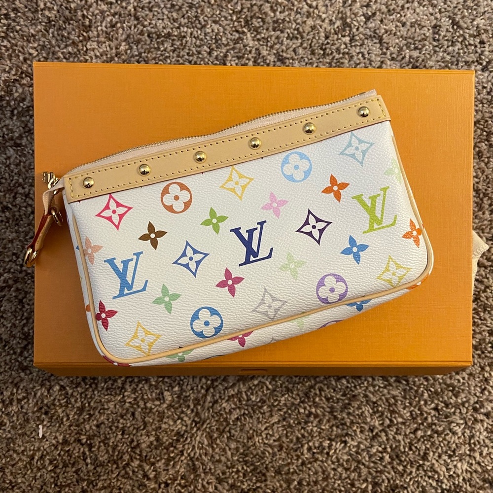 2025 LV x TM Louis Vuitton x Takashi Murakami Pochette Accessoires Bag